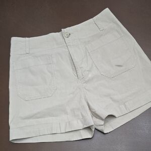 ANTHROPOLOGIE Cream Cargo Shorts Like New Women's 31